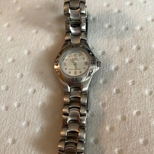 Anne Klein II stainless steel watch good cond 7 inches